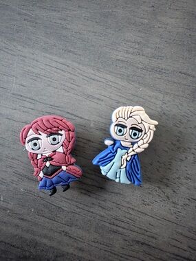 CROCS Pink and Blue Cartoon Character Jibbitz Shoe Charms